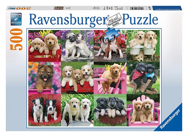 Ravensburger (14659) - Keith Kimberlin: "Puppy Pals" - 500 piezas