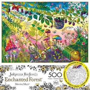 Buffalo Games (3846) - Johanna Basford: "Morning Magic (Enchanted Forest)" - 500 piezas