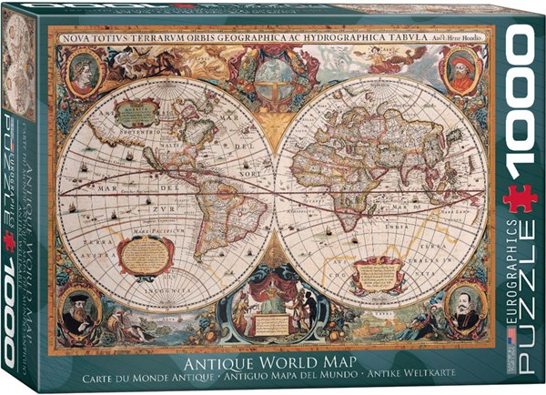 Eurographics (6000-1997) - "Antique World Map" - 1000 piezas