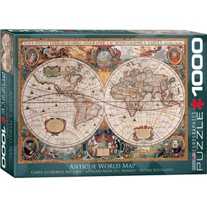 Eurographics (6000-1997) - "Antique World Map" - 1000 piezas