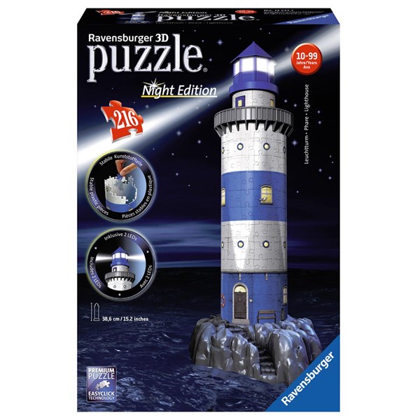 Ravensburger (12577) - "Lighthouse, Night Edition" - 216 piezas