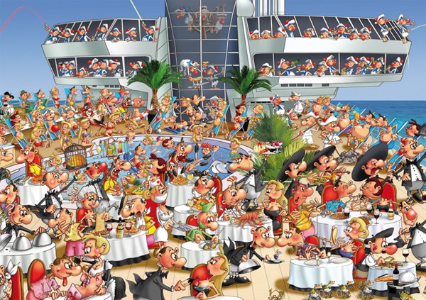 Piatnik (543548) - François Ruyer: "Cruise Ship" - 1000 piezas