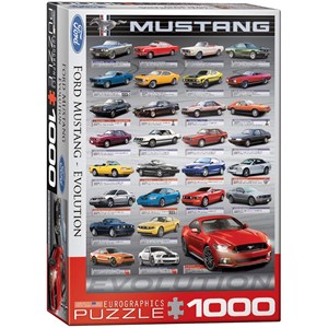Eurographics (6000-0698) - "Ford Mustang Evolution" - 1000 piezas