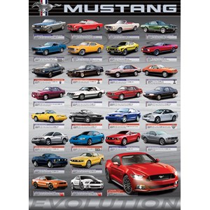 Eurographics (6000-0698) - "Ford Mustang Evolution" - 1000 piezas