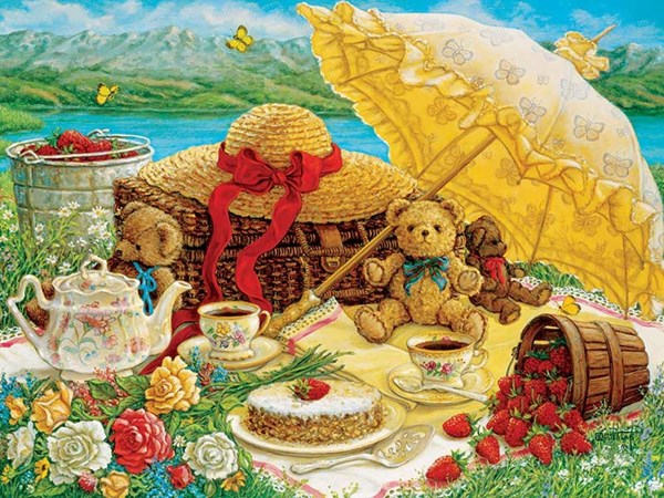 Cobble Hill (52089) - Janet Kruskamp: "Teddy Bear Picnic" - 500 piezas