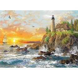 Trefl (33044) - "Sunset By The Rocky Coast" - 3000 piezas