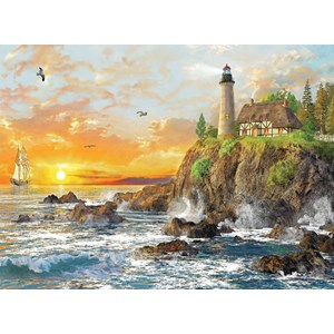 Trefl (33044) - "Sunset By The Rocky Coast" - 3000 piezas
