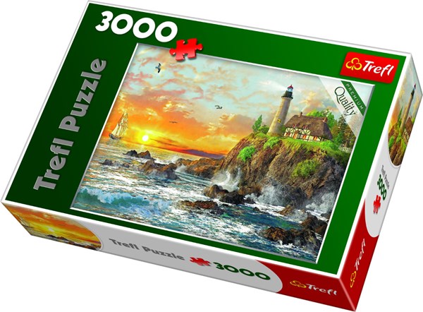 Trefl (33044) - "Sunset By The Rocky Coast" - 3000 piezas