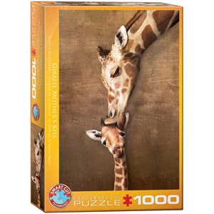 Eurographics (6000-0301) - "Giraffe Mother's Kiss" - 1000 piezas