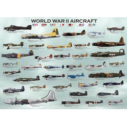 Eurographics (6000-0075) - "World War II Aircraft" - 1000 piezas