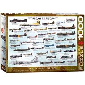 Eurographics (6000-0075) - "World War II Aircraft" - 1000 piezas