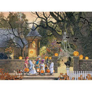 SunsOut (51224) - Douglas Laird: "Friends on Halloween" - 1000 piezas