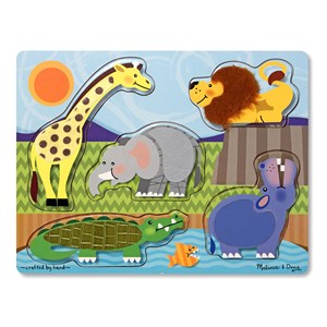 Melissa and Doug (4328) - "Zoo Animals" - 5 piezas