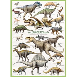 Eurographics (6000-0098) - "Dinosaurs Cretaceous" - 1000 piezas