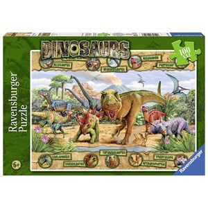 Ravensburger (10609) - "Dinosaurs" - 100 piezas