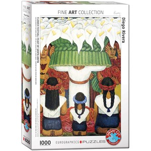 Eurographics (6000-0798) - Diego Rivera: "Flower Festival, Feast of Santa Anita" - 1000 piezas