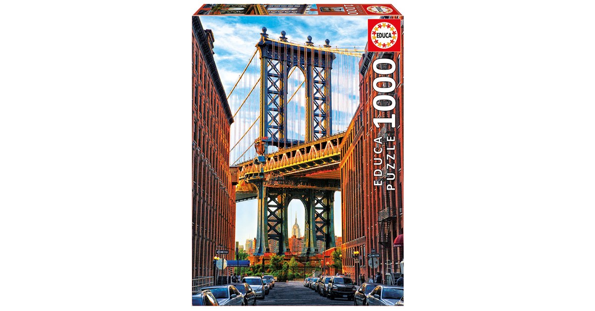 Educa (17100) "Manhattan Bridge, New York" 1000 piezas