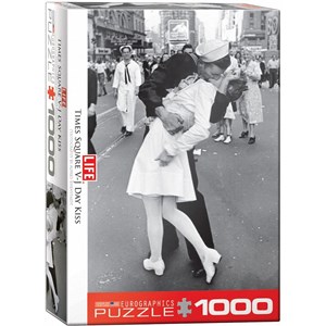 Eurographics (6000-0820) - "V-J Kiss in Times Square, LIFE Magazine" - 1000 piezas