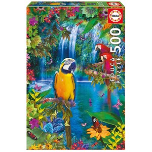 Educa (15512) - "Bird Tropical Land" - 500 piezas