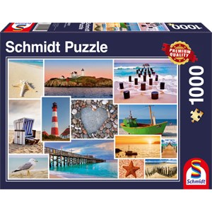 Schmidt Spiele (58221) - "By the Sea" - 1000 piezas
