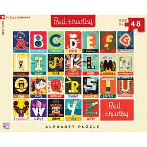 New York Puzzle Co (PT1303) - Paul Thurby: "Alphabet" - 48 piezas