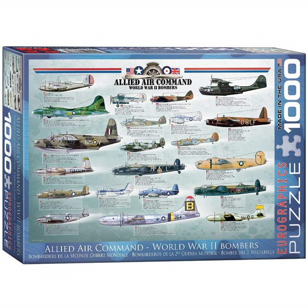 Eurographics (6000-0378) - "Allied Air Command WWII Bombers" - 1000 piezas