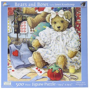 SunsOut (76120) - Janet Kruskamp: "Bears and Bows" - 500 piezas