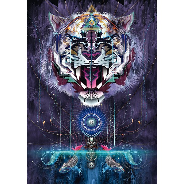 Schmidt Spiele (59323) - Chris Saunders: "Snarling Tiger" - 1000 piezas