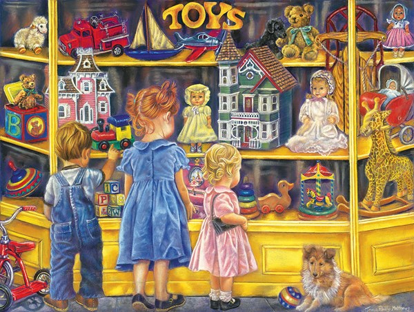 SunsOut (35834) - Tricia Reilly-Matthews: "Shopping for Toys" - 300 piezas