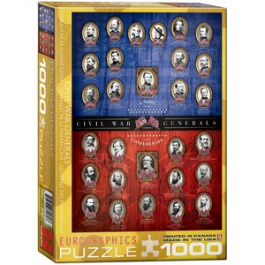 Eurographics (6000-0280) - "Civil War Generals" - 1000 piezas
