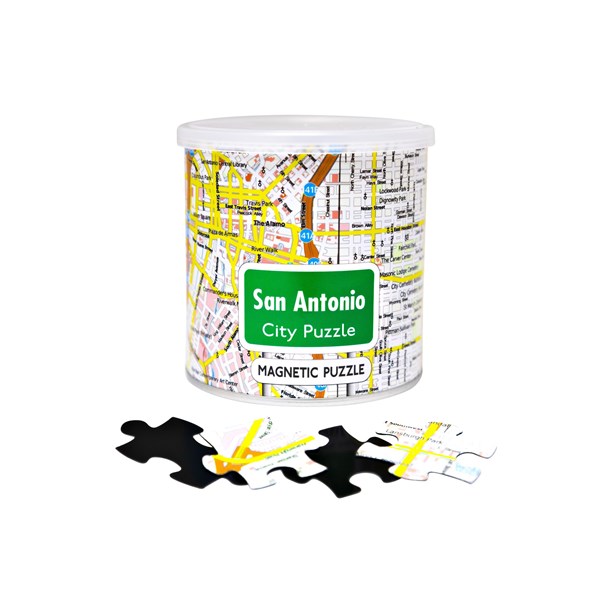 Geo Toys (GEO 243) - "City Magnetic Puzzle San Antonio" - 100 piezas