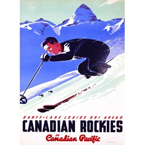Eurographics (6000-0326) - "Banff and Lake Louise Ski Areas" - 1000 piezas