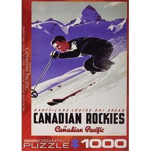 Eurographics (6000-0326) - "Banff and Lake Louise Ski Areas" - 1000 piezas