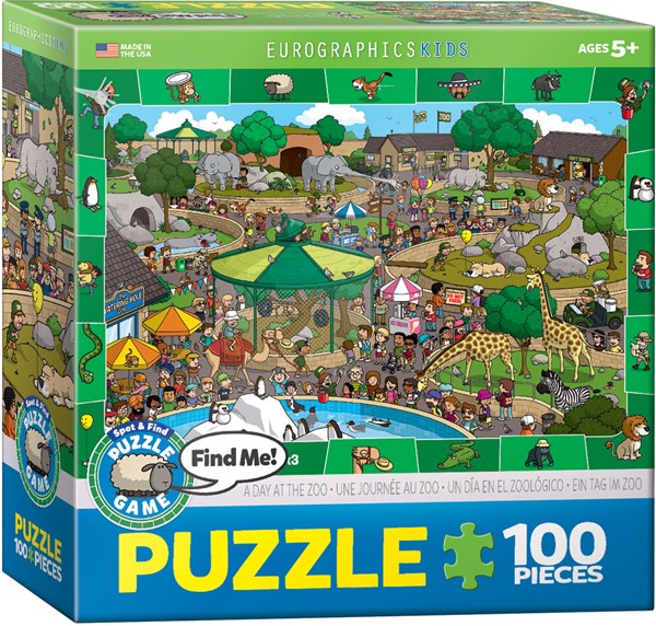 Eurographics (6100-0542) - "A Day at the Zoo" - 100 piezas