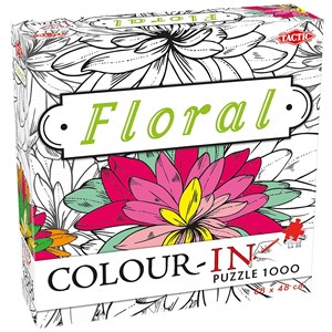 Tactic (54205) - "Colour in Floral" - 1000 piezas