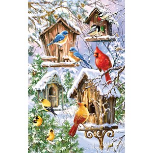 SunsOut (57236) - Dona Gelsinger: "Snow Birds" - 550 piezas