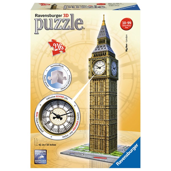 Ravensburger (12586) - "Big Ben Clock" - 216 piezas