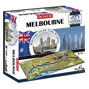4D Cityscape (40060) - "Melbourne, Australia" - 1200 piezas