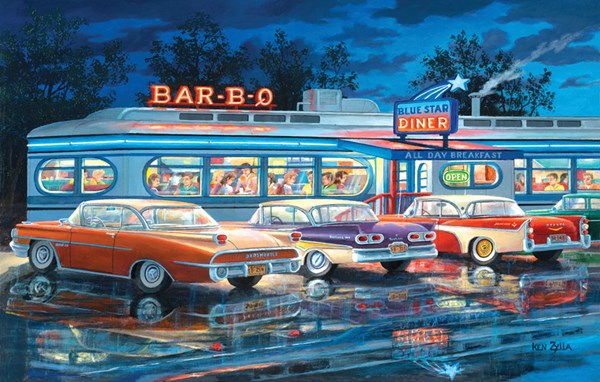 SunsOut (39765) - Ken Zylla: "Dining Out" - 1000 piezas