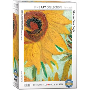 Eurographics (6000-5429) - Vincent van Gogh: "Twelve Sunflowers (Detail)" - 1000 piezas