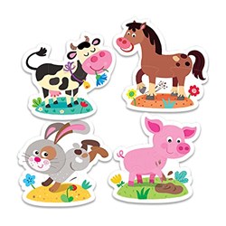Trefl (360523) - "Farm Animals" - 2 3 4 5 piezas