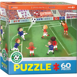 Eurographics (6060-0483) - "Junior League Soccer" - 60 piezas
