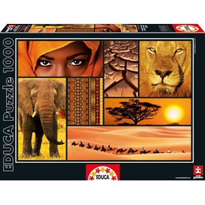 Educa (16293) - "Colors of Africa" - 1000 piezas