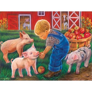 SunsOut (35838) - Tricia Reilly-Matthews: "Farm Boy" - 300 piezas