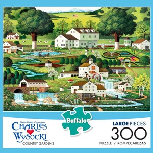 Buffalo Games (2621) - Charles Wysocki: "Country Gardens" - 300 piezas