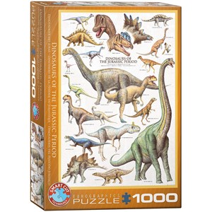 Eurographics (6000-0099) - "Dinosaurs Jurassic" - 1000 piezas