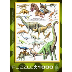 Eurographics (6000-0099) - "Dinosaurs Jurassic" - 1000 piezas