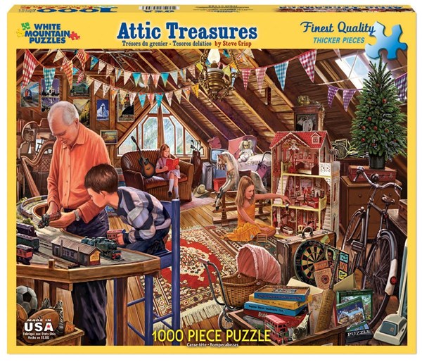 White Mountain (1123PZ) - Steve Crisp: "Attic Treasures" - 1000 piezas