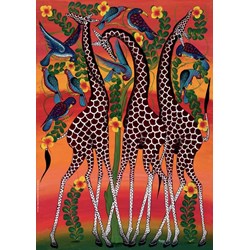 Heye (29426) - Edward Tingatinga: "Giraffes" - 1000 piezas