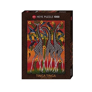 Heye (29426) - Edward Tingatinga: "Giraffes" - 1000 piezas